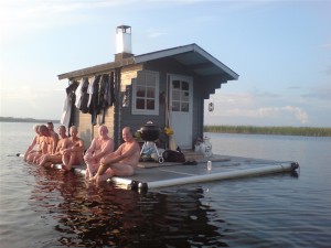 Sauna flottant Suède